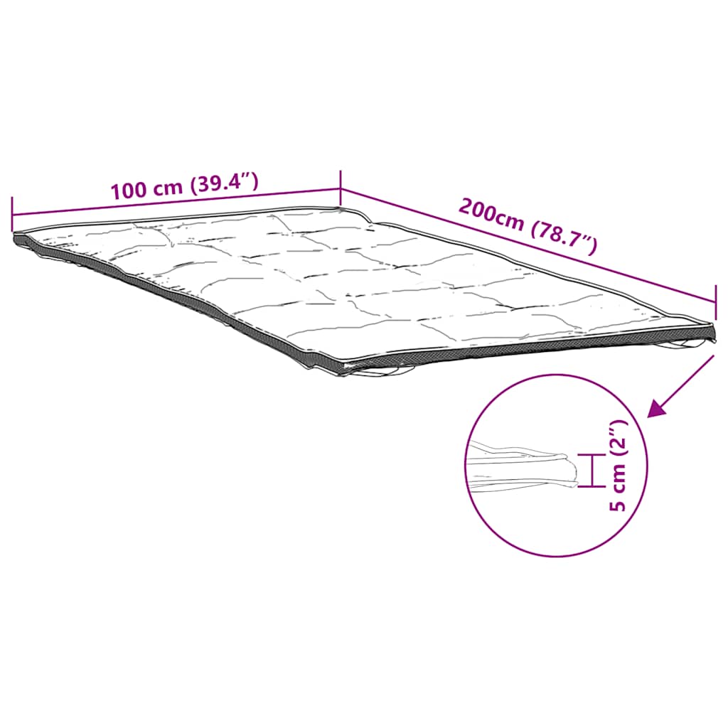 Coprimaterasso Bianco 100x200 cm - homemem39