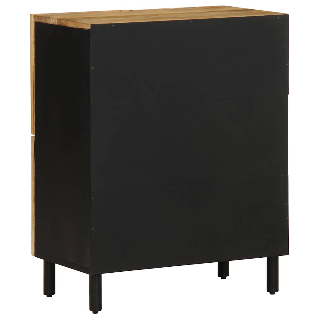 Credenza 60x33,5x75 cm in Legno Massello di Mango Grezzo