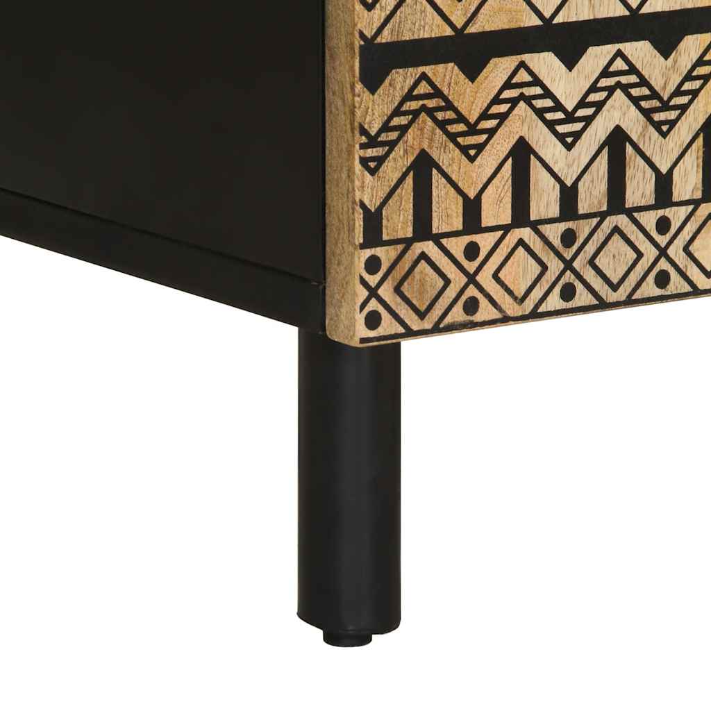 Credenza 60x33,5x75 cm in Legno Massello di Mango Grezzo