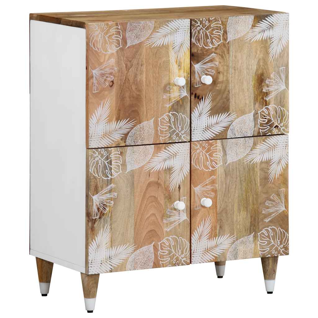 Credenza 60x33,5x75 cm in Legno Massello di Mango