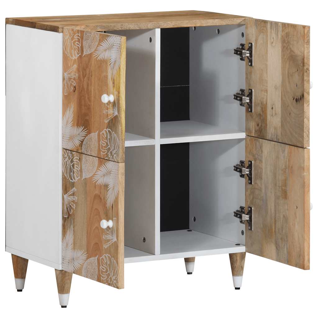 Credenza 60x33,5x75 cm in Legno Massello di Mango