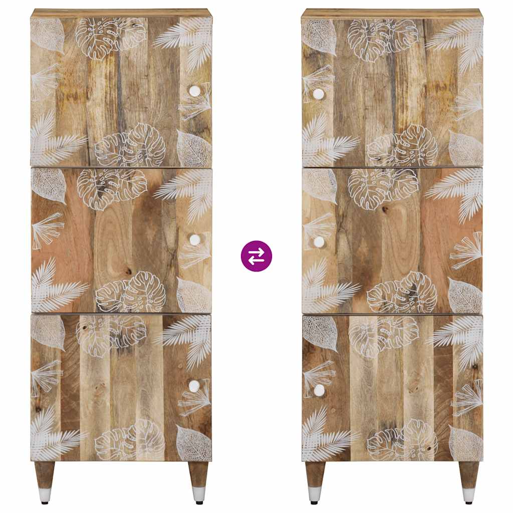 Credenza 40x33,5x110 cm in Legno Massello di Mango