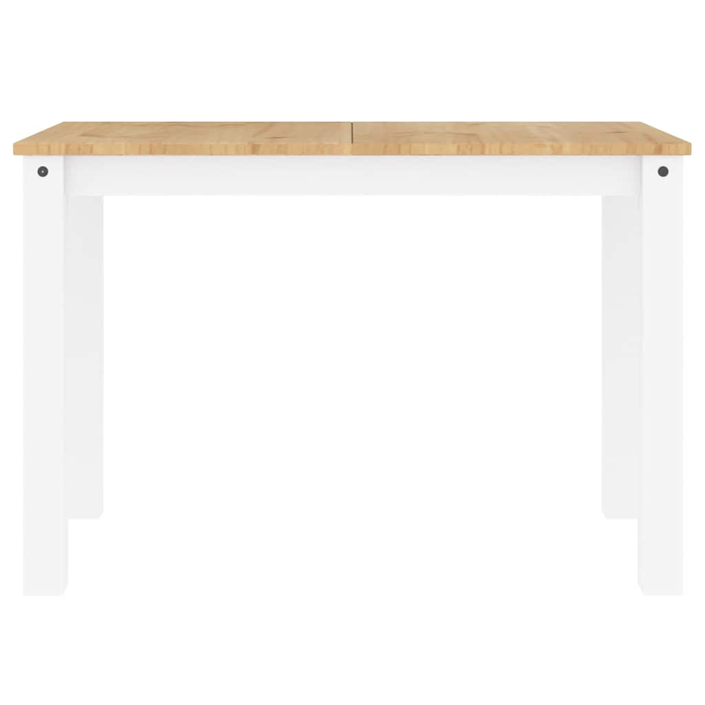 Set da Pranzo 4 pz Panama Bianco in Legno Massello di Pino - homemem39