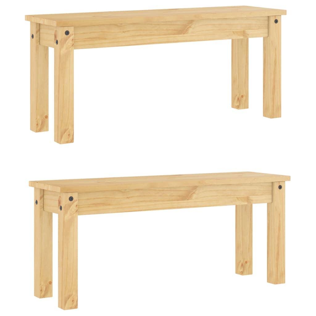 Set da Pranzo 3 pz Panama in Legno Massello di Pino - homemem39