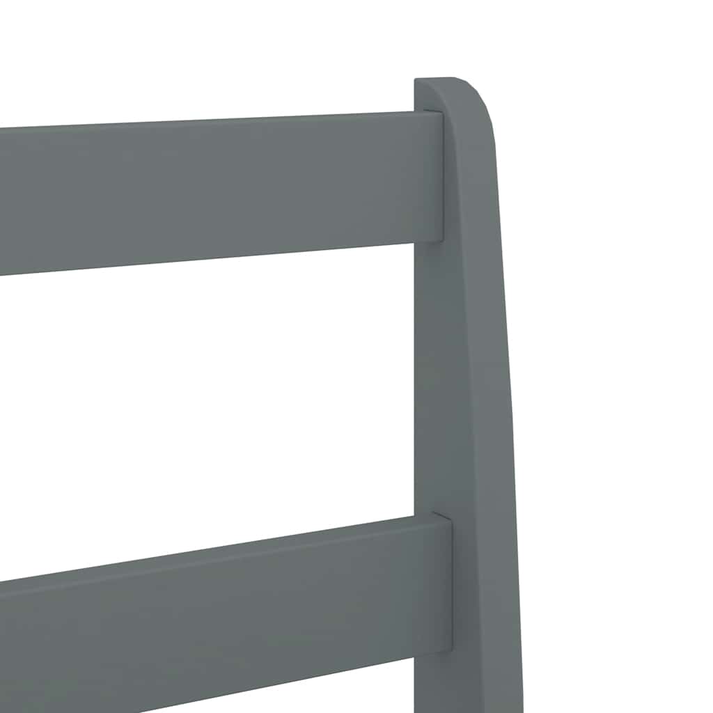 Set da Pranzo 7 pz Panama Grigio in Legno Massello di Pino - homemem39