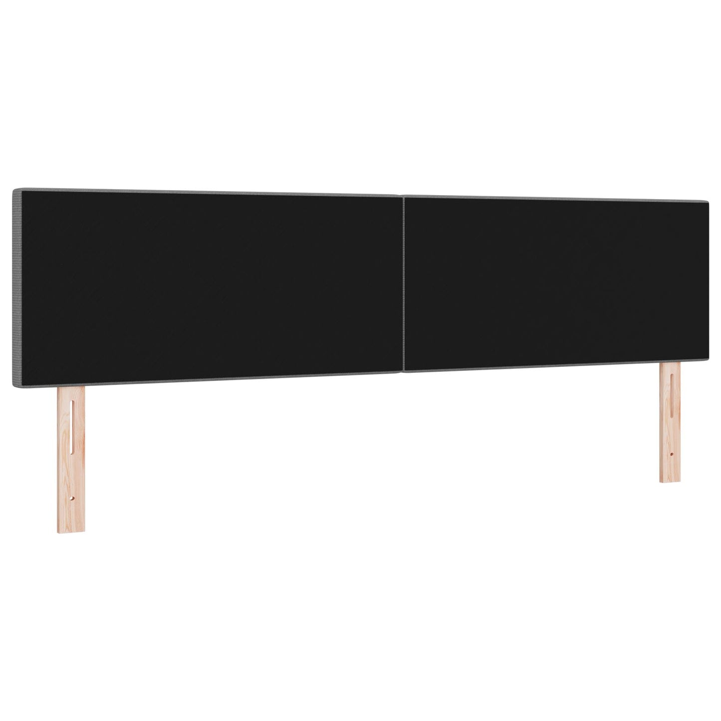 Testata LED Semplice Grigia Chiara da 90 cm in Tessuto di Corduroy