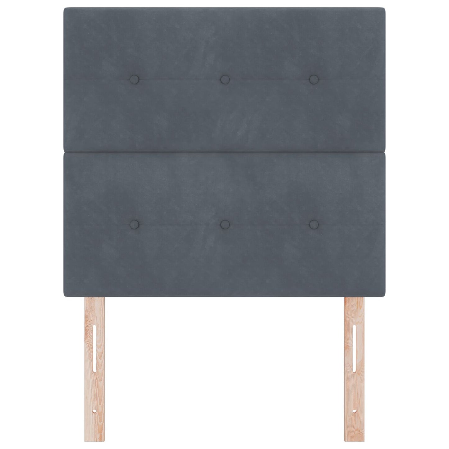 Testata LED vidaXL Grigia Scura 100 cm Velluto