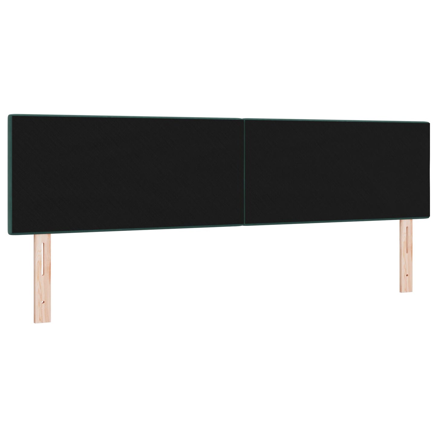 Testiera LED vidaXL Button Tufted Verde Scuro 90 cm in Velluto