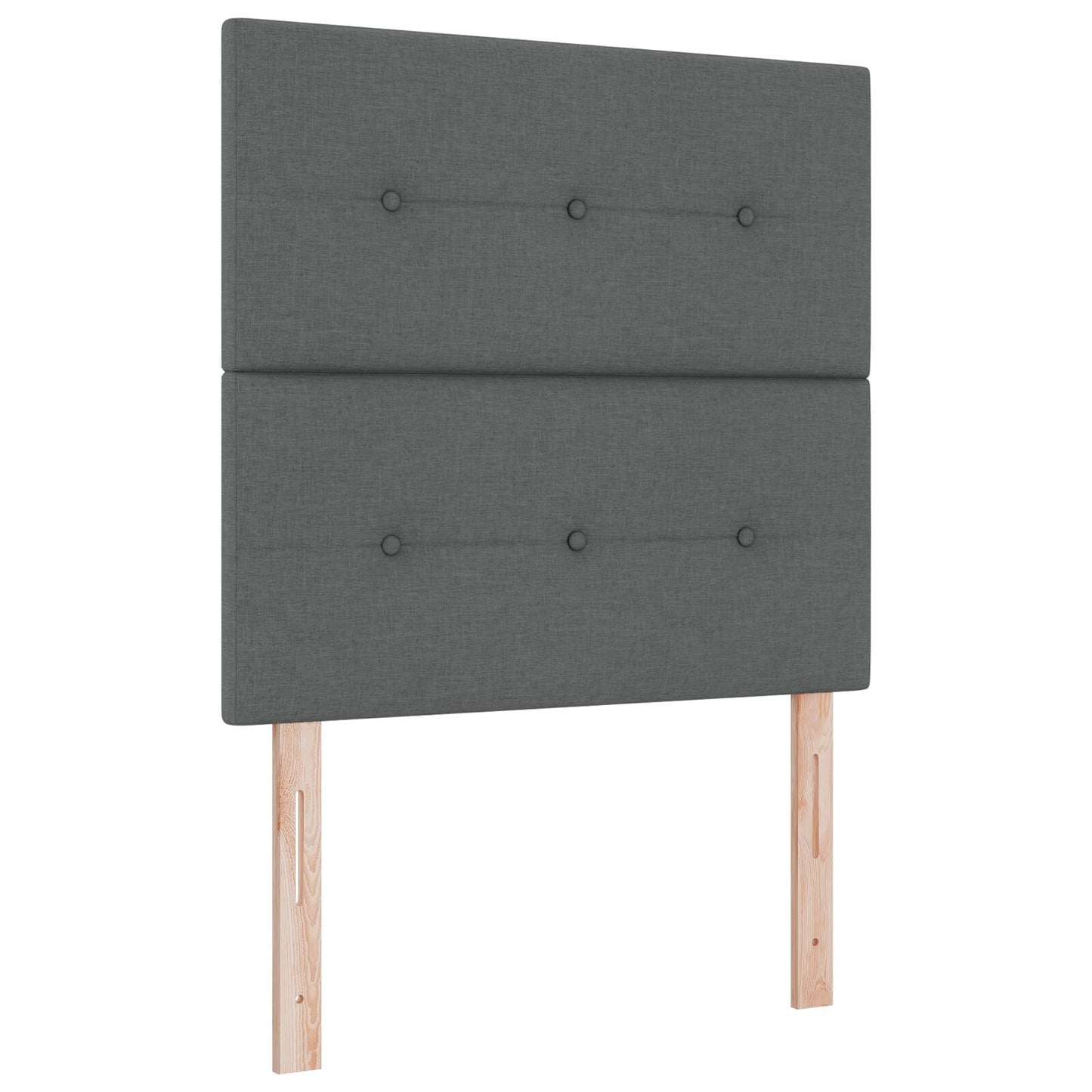 Testata LED vidaXL Grigio Scuro 90 cm Tessuto