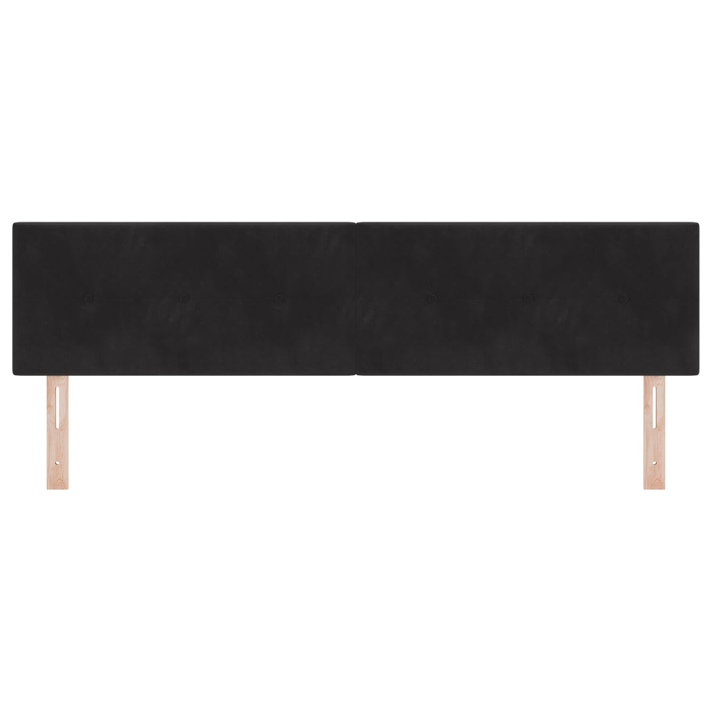 Testiera LED vidaXL con bottoni trapuntati nera 90 cm in velluto