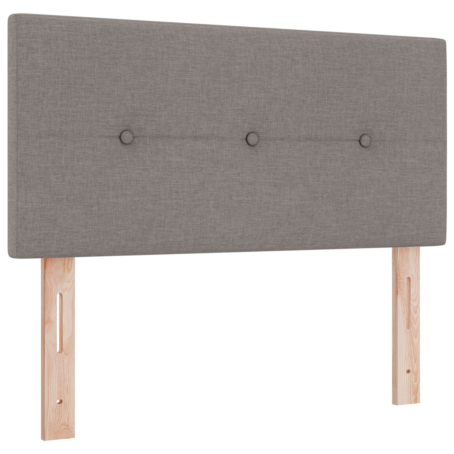 Testiera LED vidaXL con bottoni in tessuto taupe 90 cm