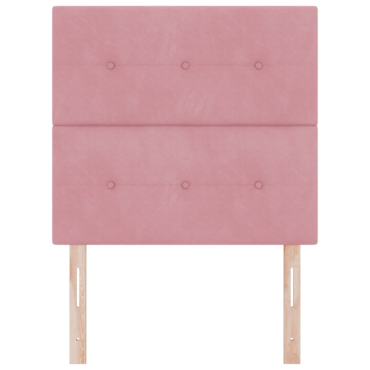 Testiera vidaXL imbottita a bottoni Rosa 90 cm in Velluto