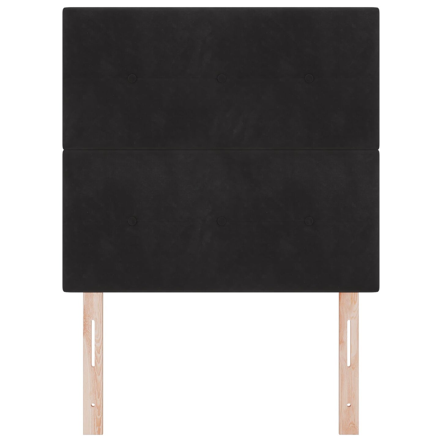 Testiera vidaXL con bottoni trapuntati nera 80 cm in velluto