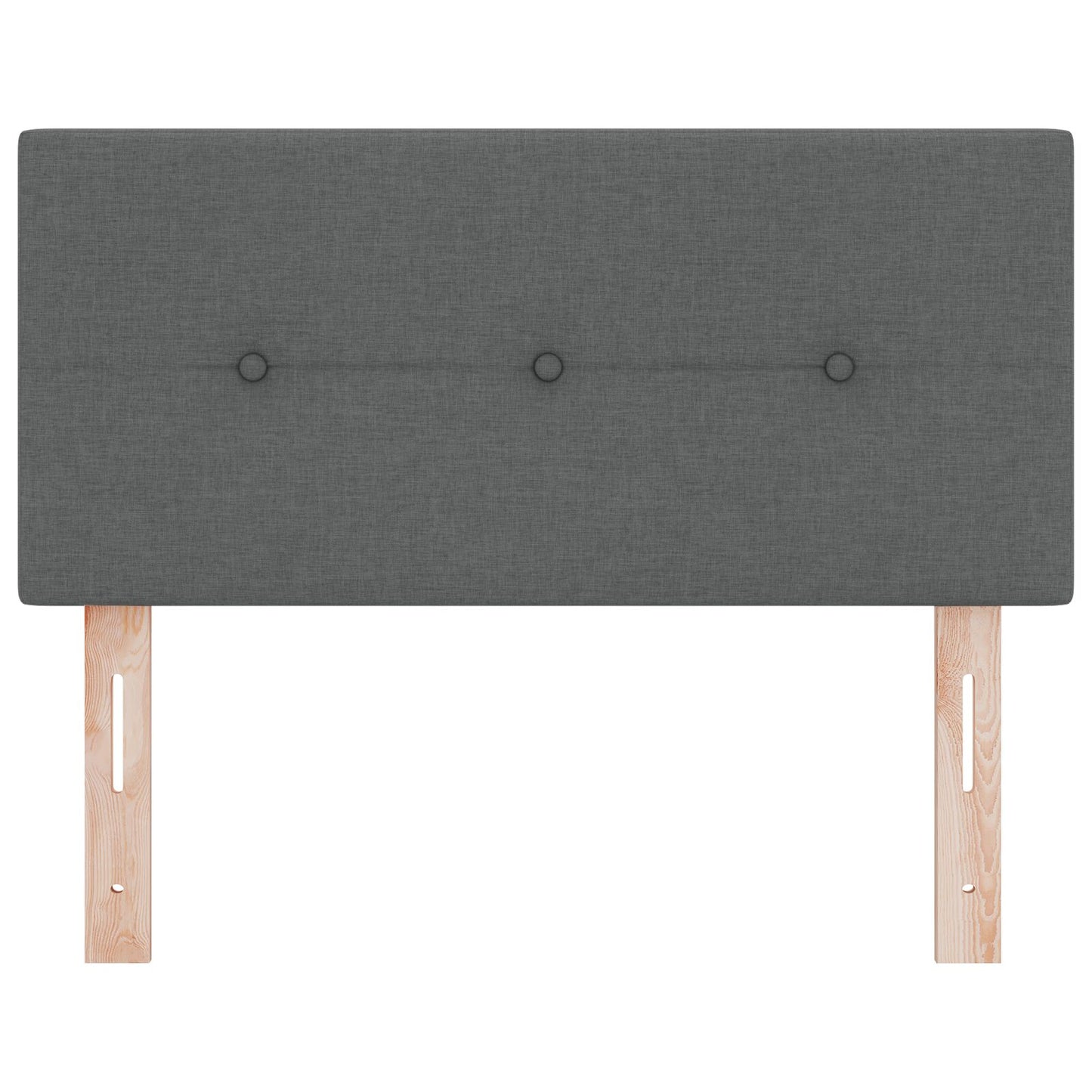 Testata LED vidaXL Con bottoni Grigia Scura 100 cm Tessuto