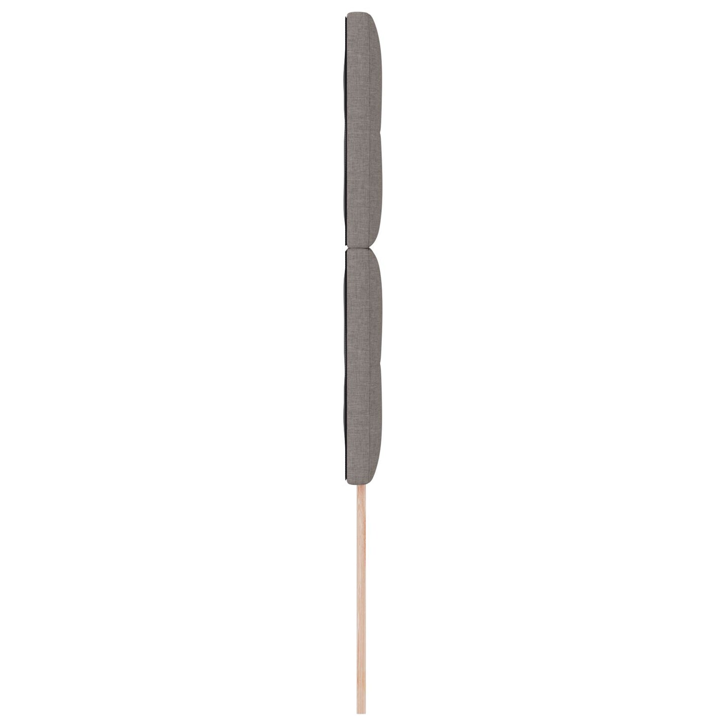 Testiera vidaXL Imbottita con Bottoni Tortora 90 cm in Tessuto