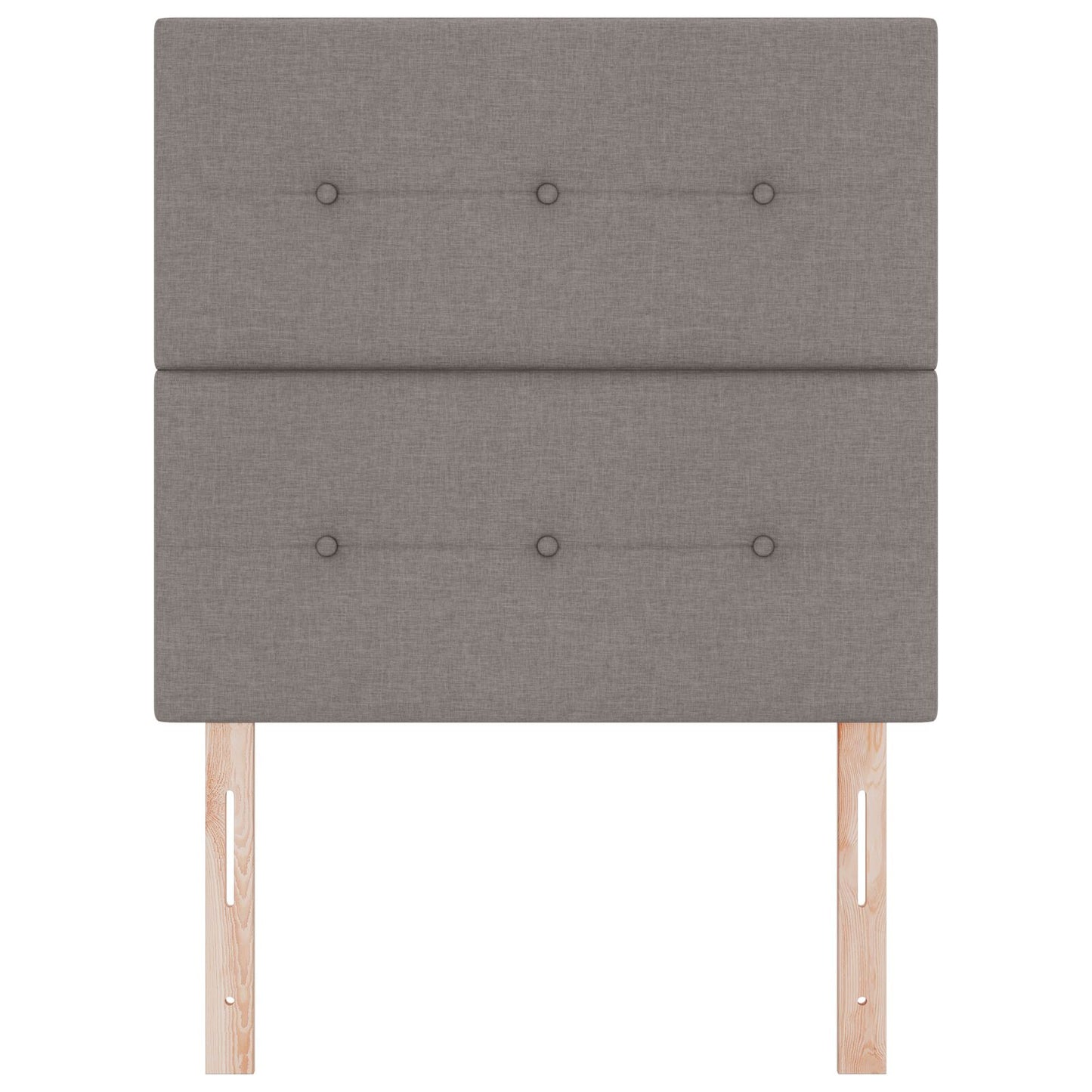 Testiera vidaXL Imbottita Tortora 80 cm in Tessuto