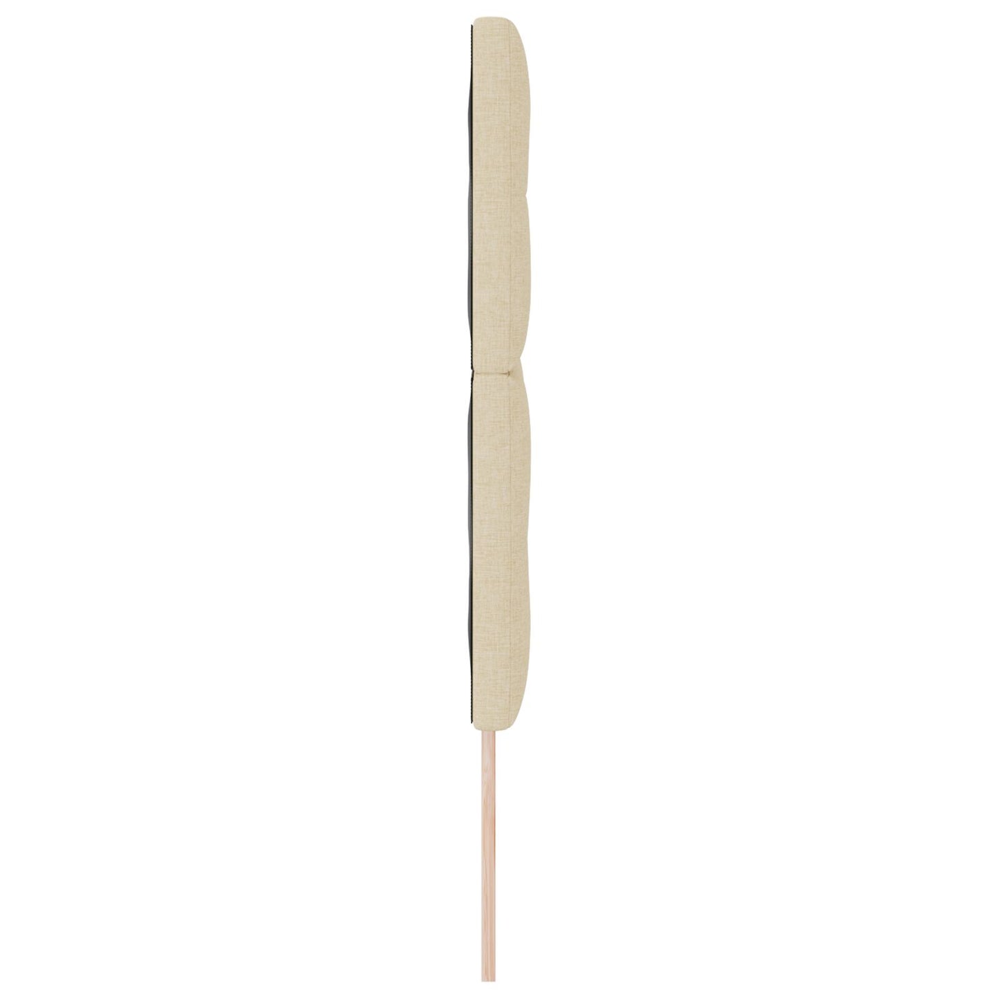 testiera vidaXL imbottita crema 140 cm in tessuto