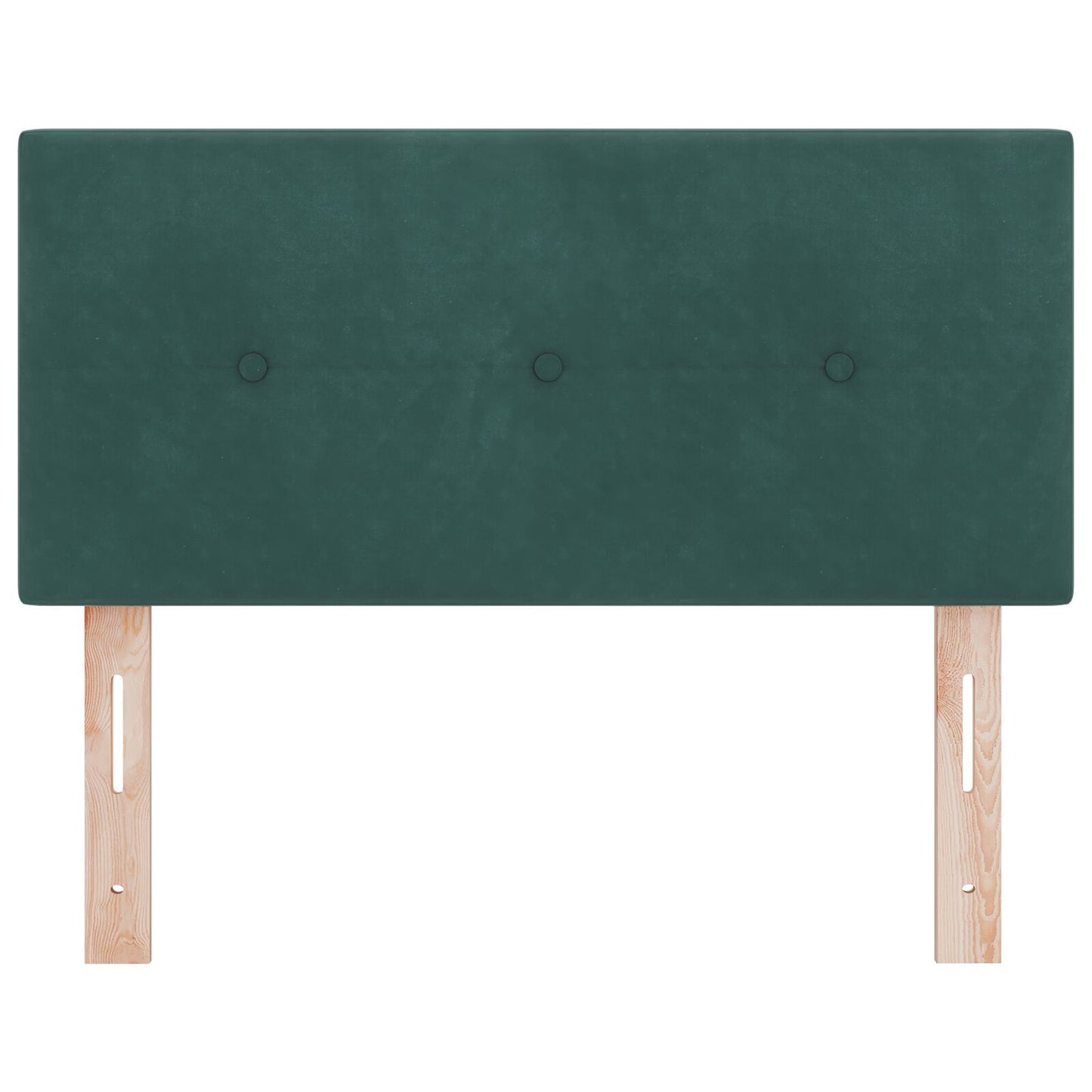 Testata LED vidaXL con bottoni imbottiti Verde Scuro 90 cm Velluto