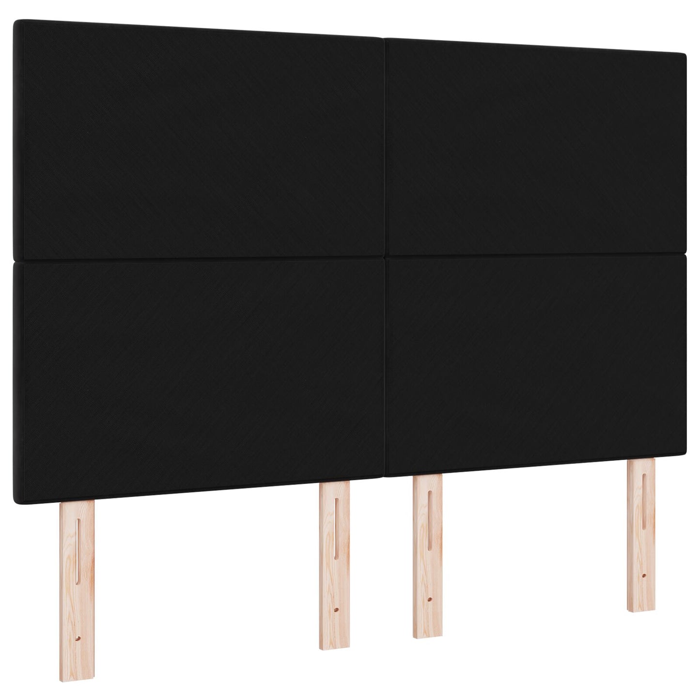 Testiera vidaXL Imbottita con Bottoni Nera 140 cm in Velluto