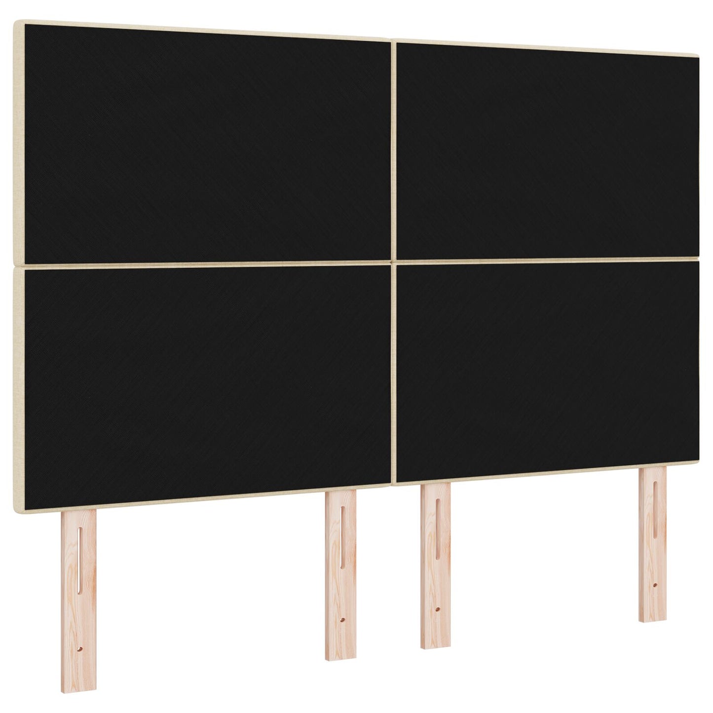 testiera vidaXL imbottita crema 140 cm in tessuto