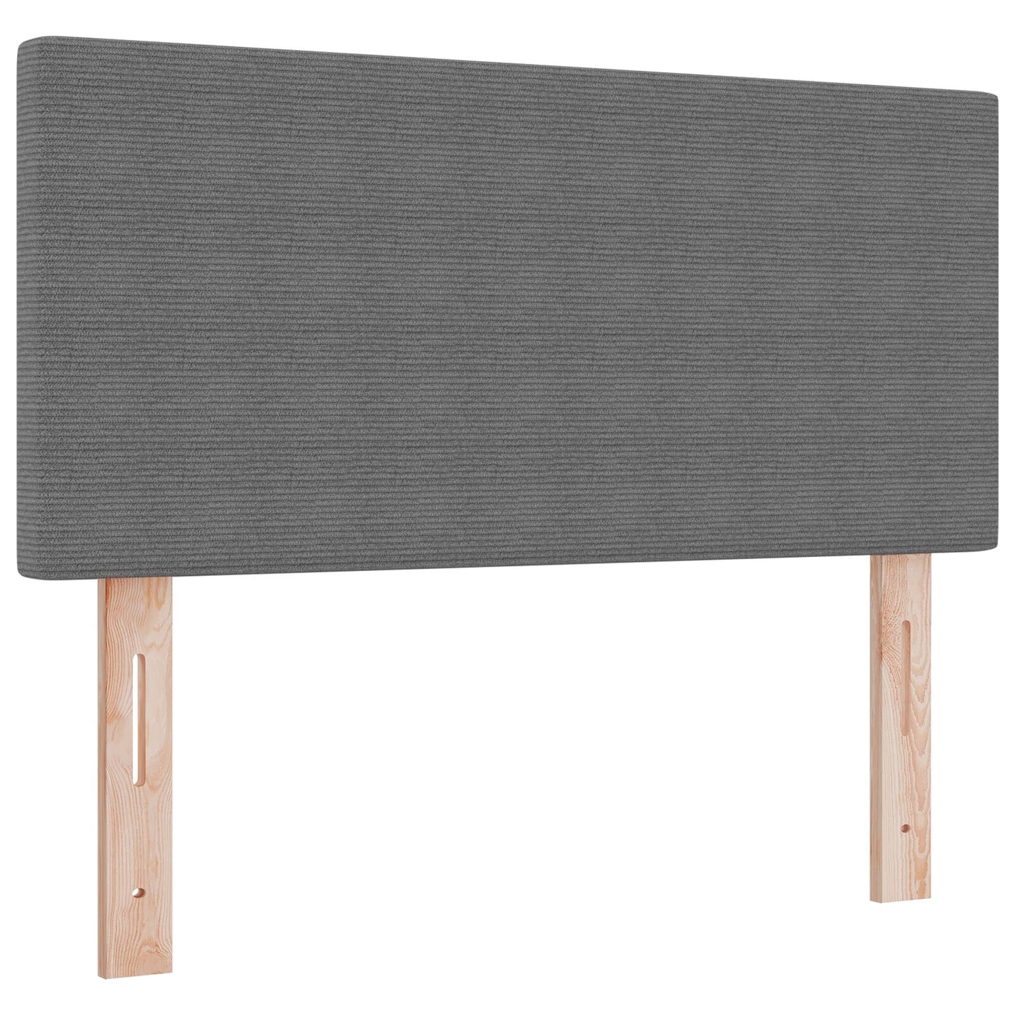 Testiera LED vidaXL Design Semplice Grigio Chiaro 80 cm Tessuto Corduroy