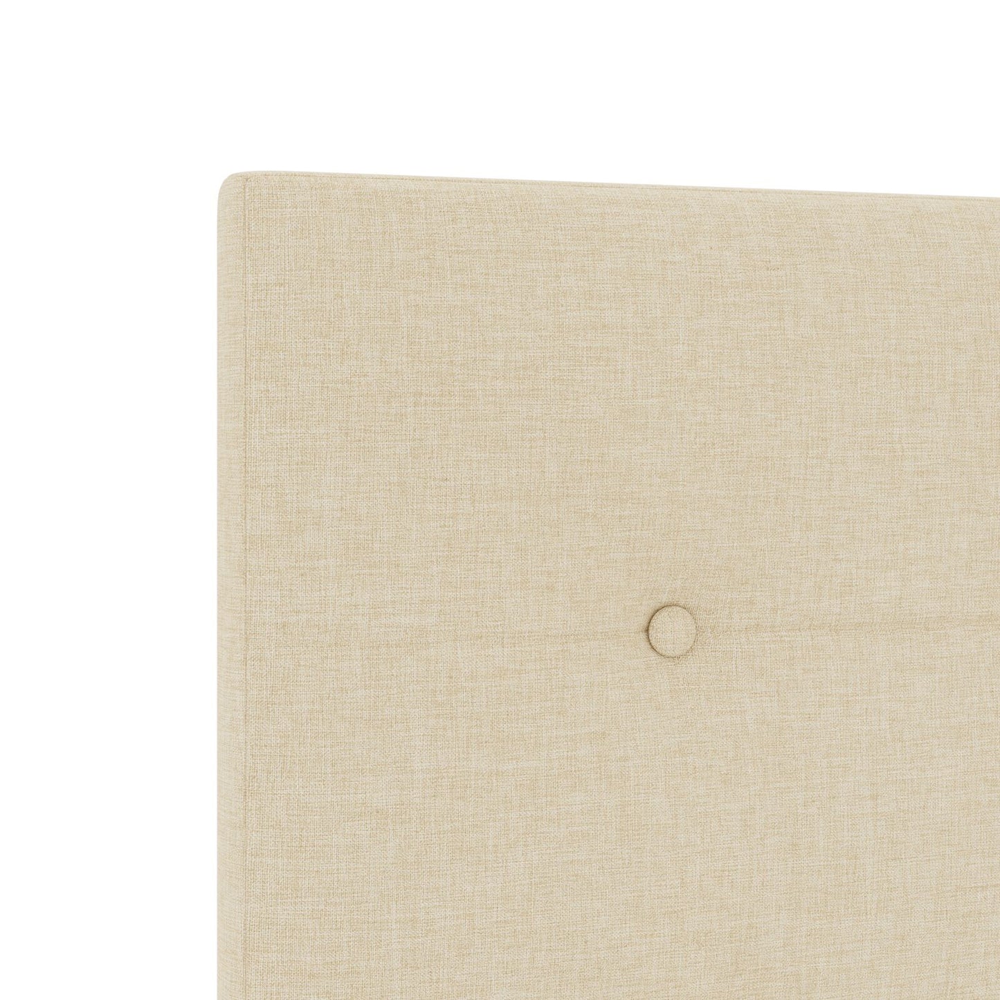 Testiera vidaXL Button Tufted Panna 200 cm Tessuto