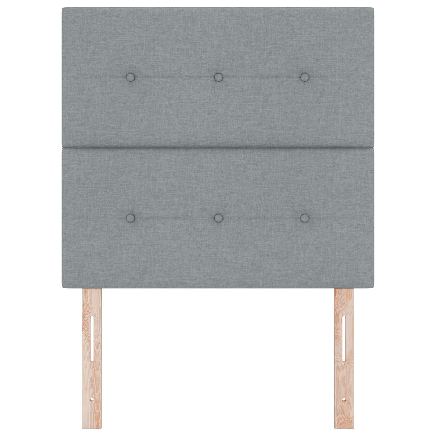 testiera imbottita vidaXL grigia chiara 90 cm in tessuto