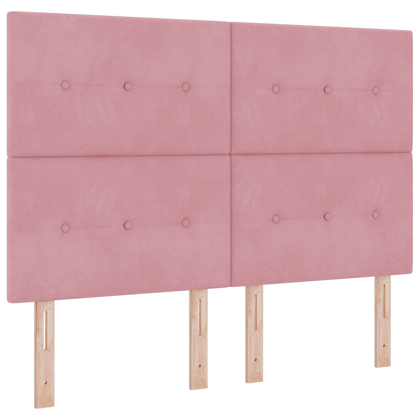 Testata LED vidaXL Rosa 72 cm Velluto