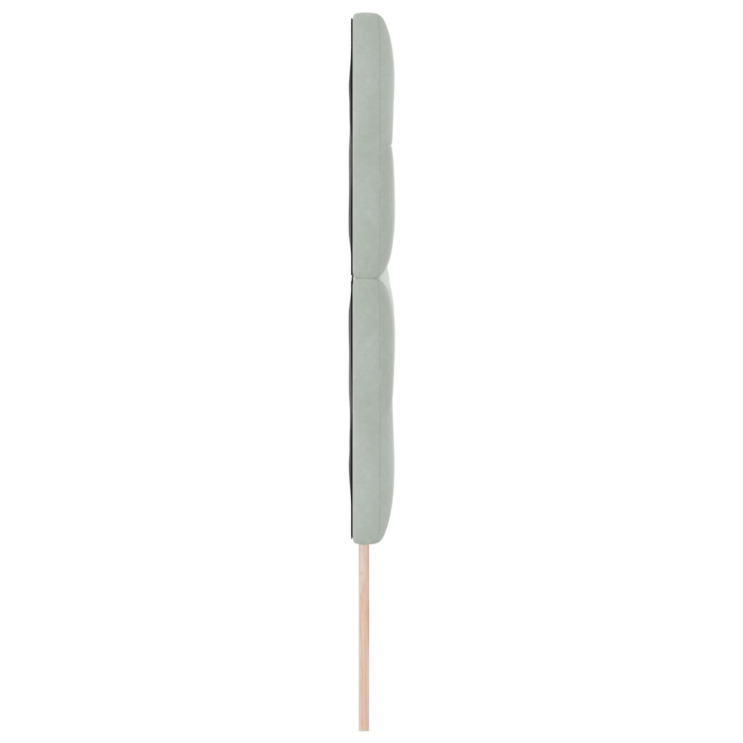 Testiera vidaXL Capitonnè Grigio Chiaro 140 cm Velluto