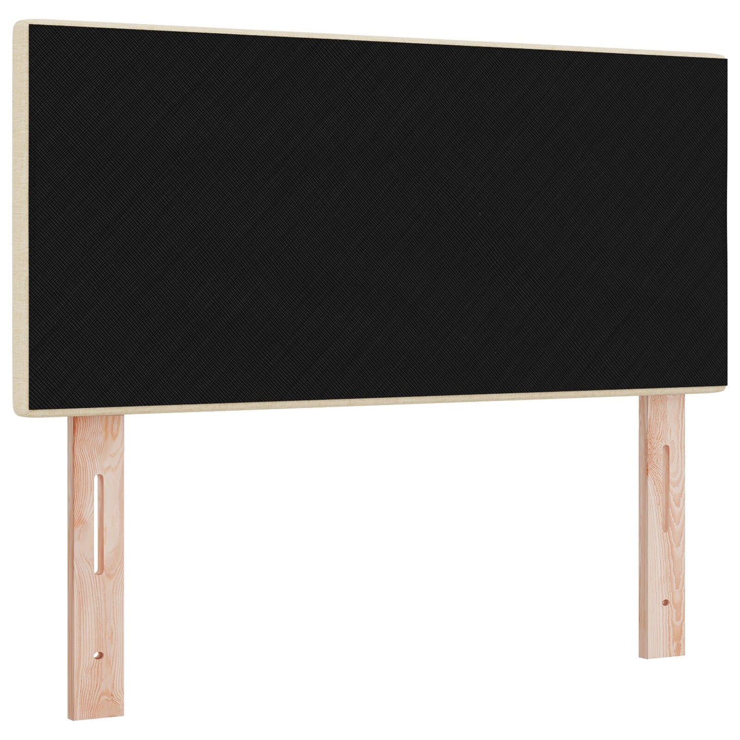 Testata LED vidaXL con bottoni imbottiti Crema 80 cm Tessuto