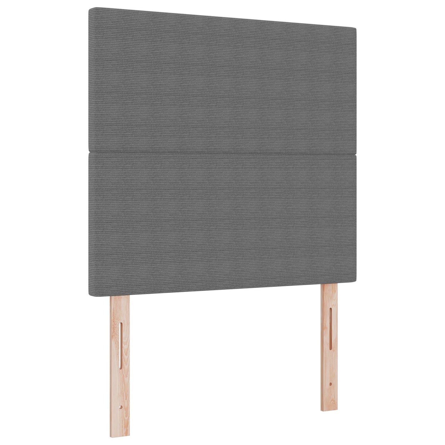 Testiera vidaXL Design Semplice Grigio Chiaro 90 cm Tessuto Corduroy
