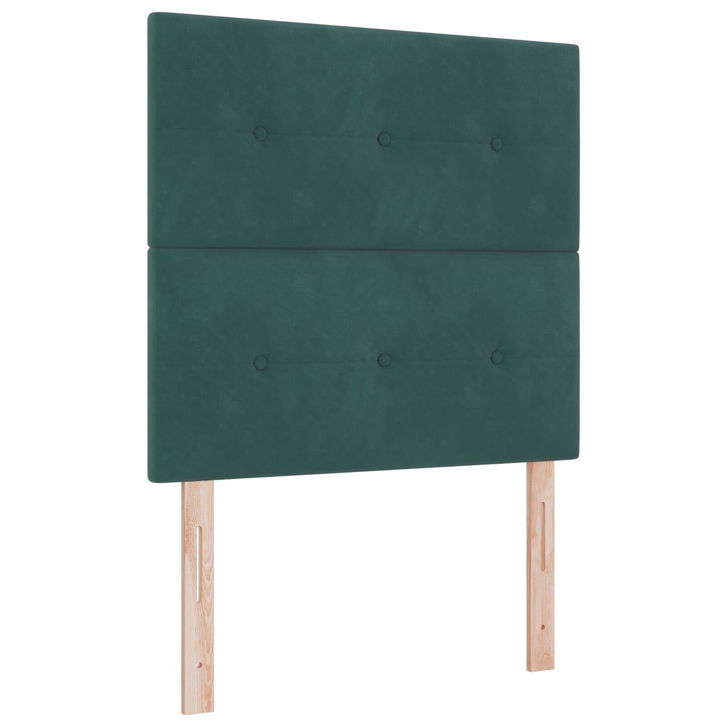 Testiera vidaXL con bottoni trapuntati Verde Scuro 90 cm in Velluto