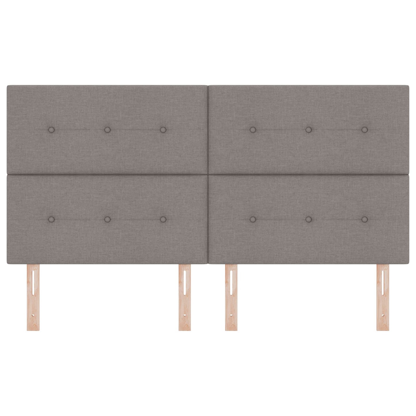 Testiera vidaXL Button Tufted Tortora 180 cm Tessuto