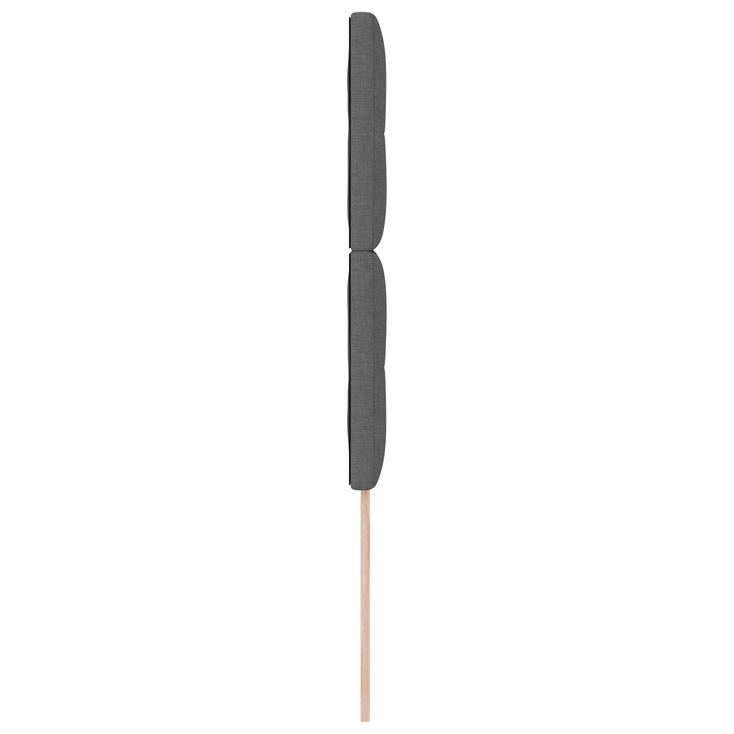 Testata LED vidaXL Grigio Scuro 90 cm Tessuto