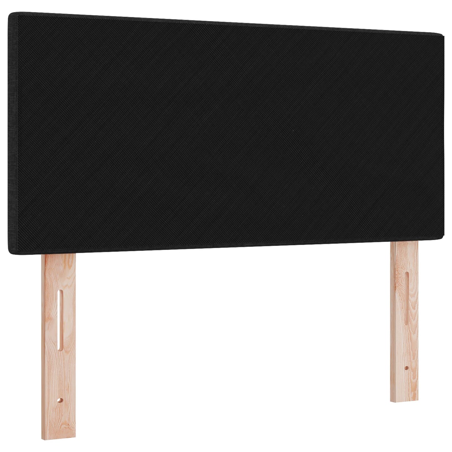 Testata letto LED vidaXL trapuntata nera 100 cm in tessuto