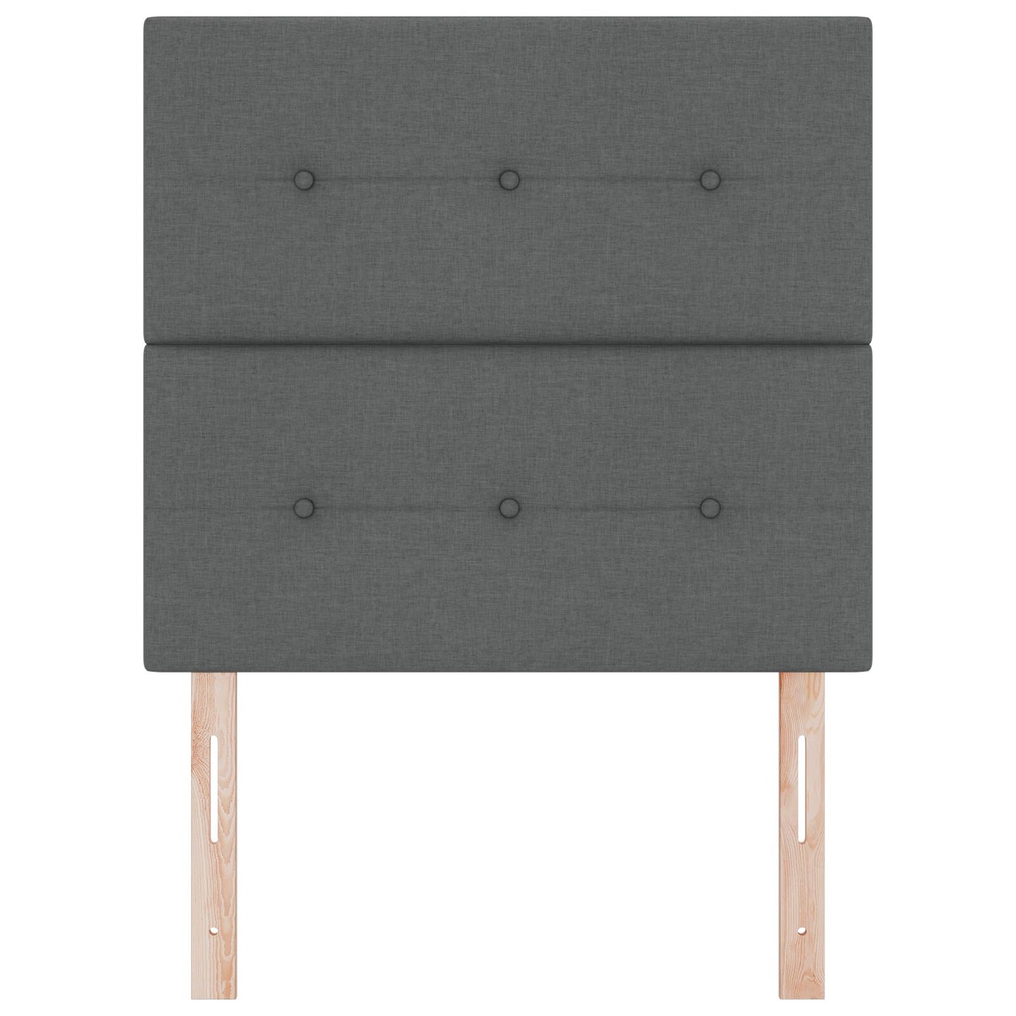 Testata LED vidaXL Grigio Scuro 90 cm Tessuto