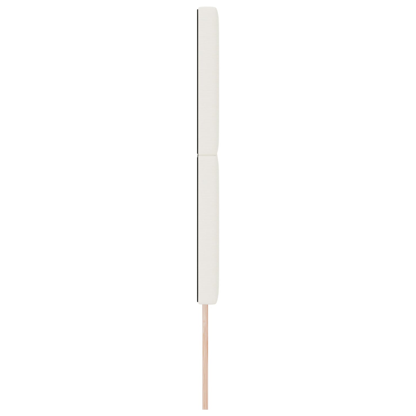 Testiera semplice crema vidaXL - 160 cm in velluto