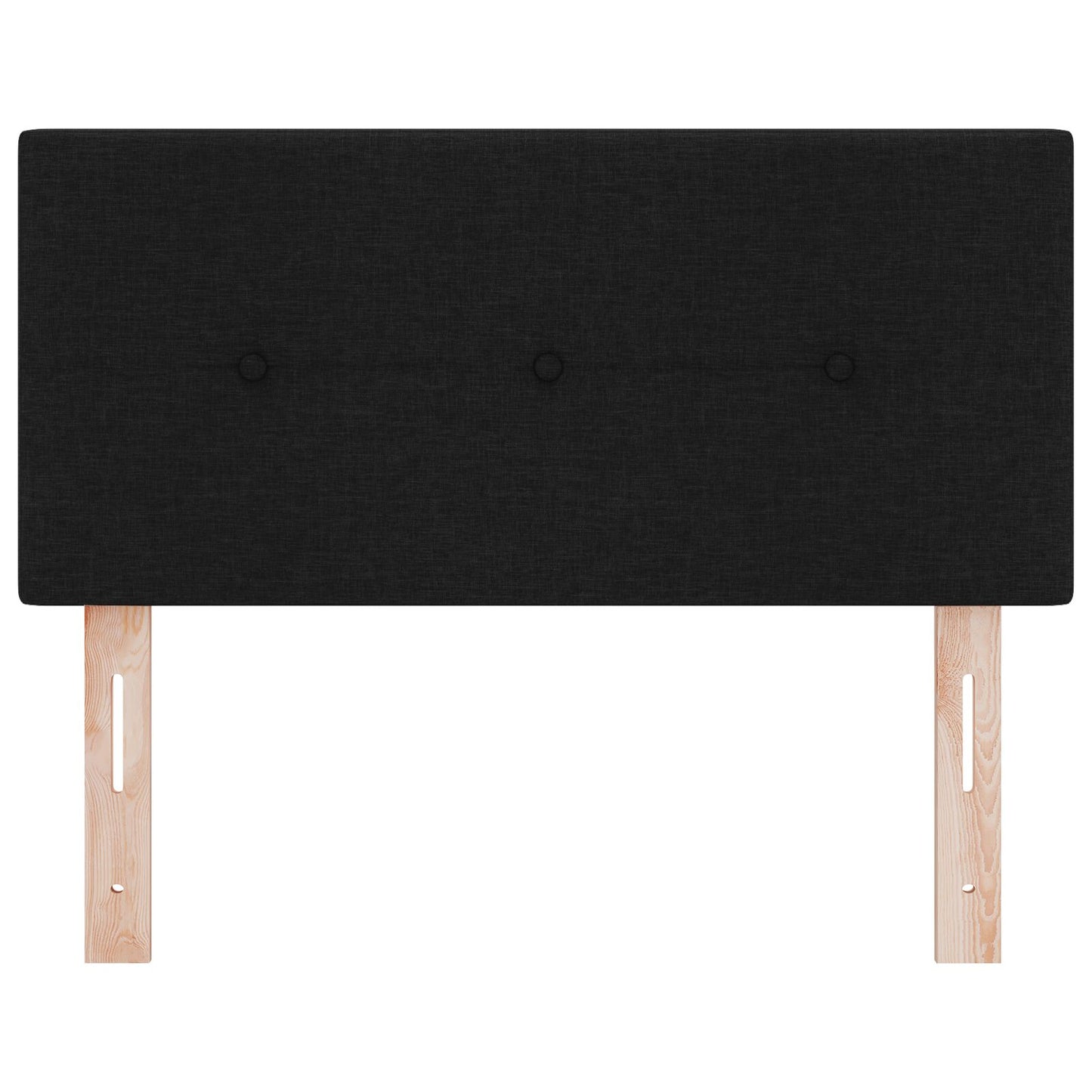 Testata LED vidaXL con bottoni imbottiti nera 90 cm in tessuto