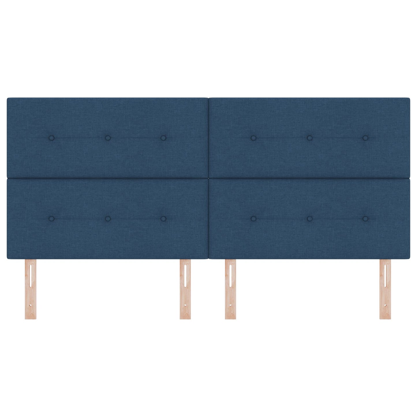 Testiera vidaXL Button Tufted Blu 200 cm Tessuto