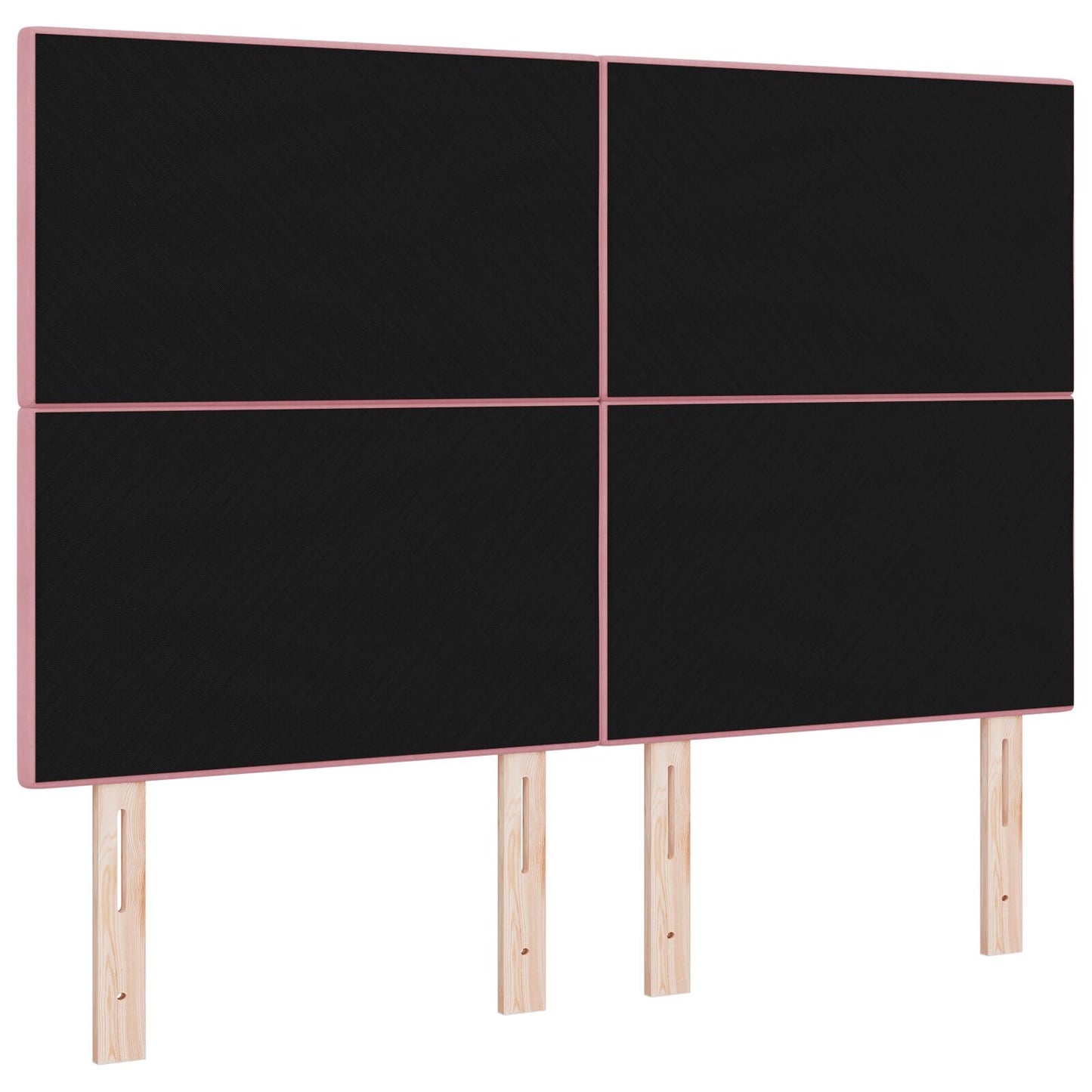 Testata LED vidaXL Rosa 72 cm Velluto