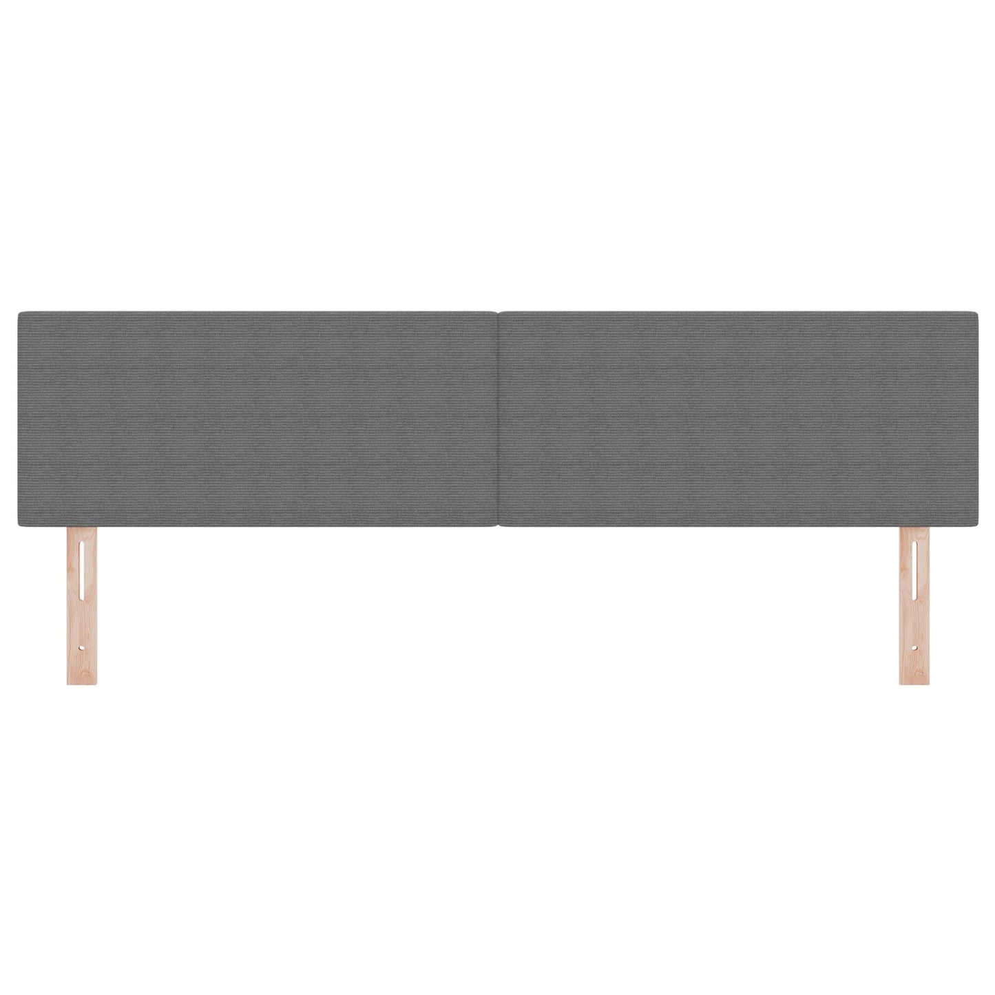 Testata LED Semplice Grigia Chiara da 90 cm in Tessuto di Corduroy