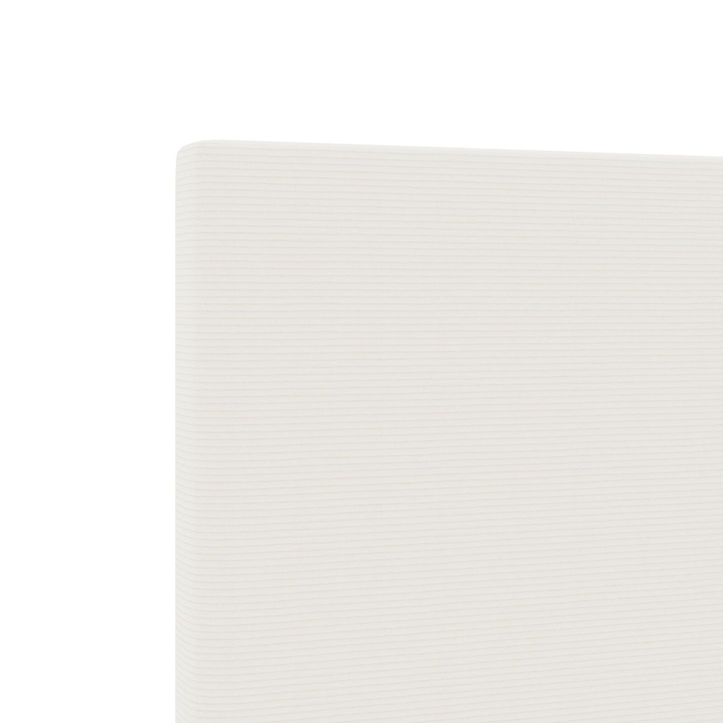 Testiera vidaXL Design Semplice Crema 100 cm Tessuto Corduroy