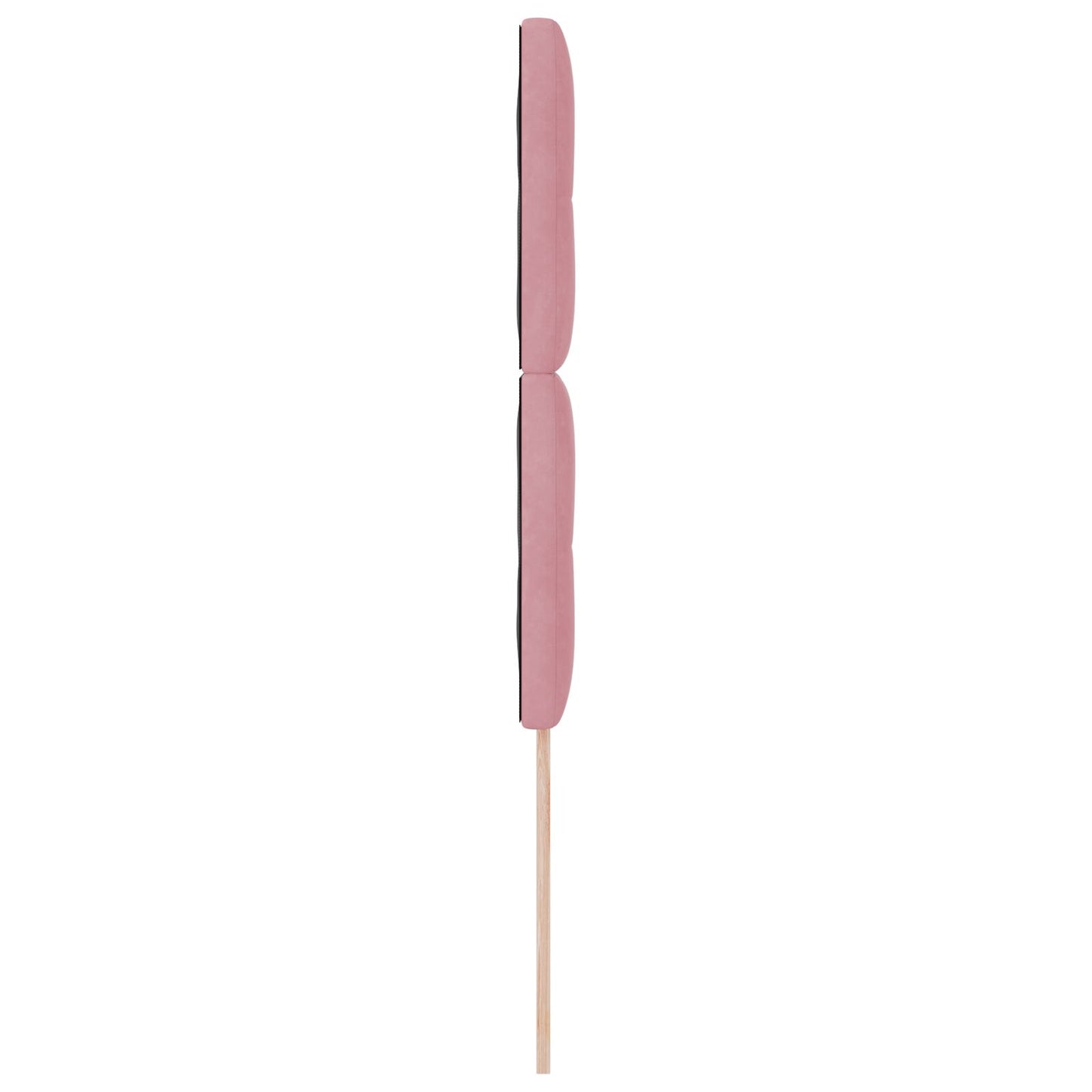 Testiera vidaXL imbottita a bottoni Rosa 90 cm in Velluto