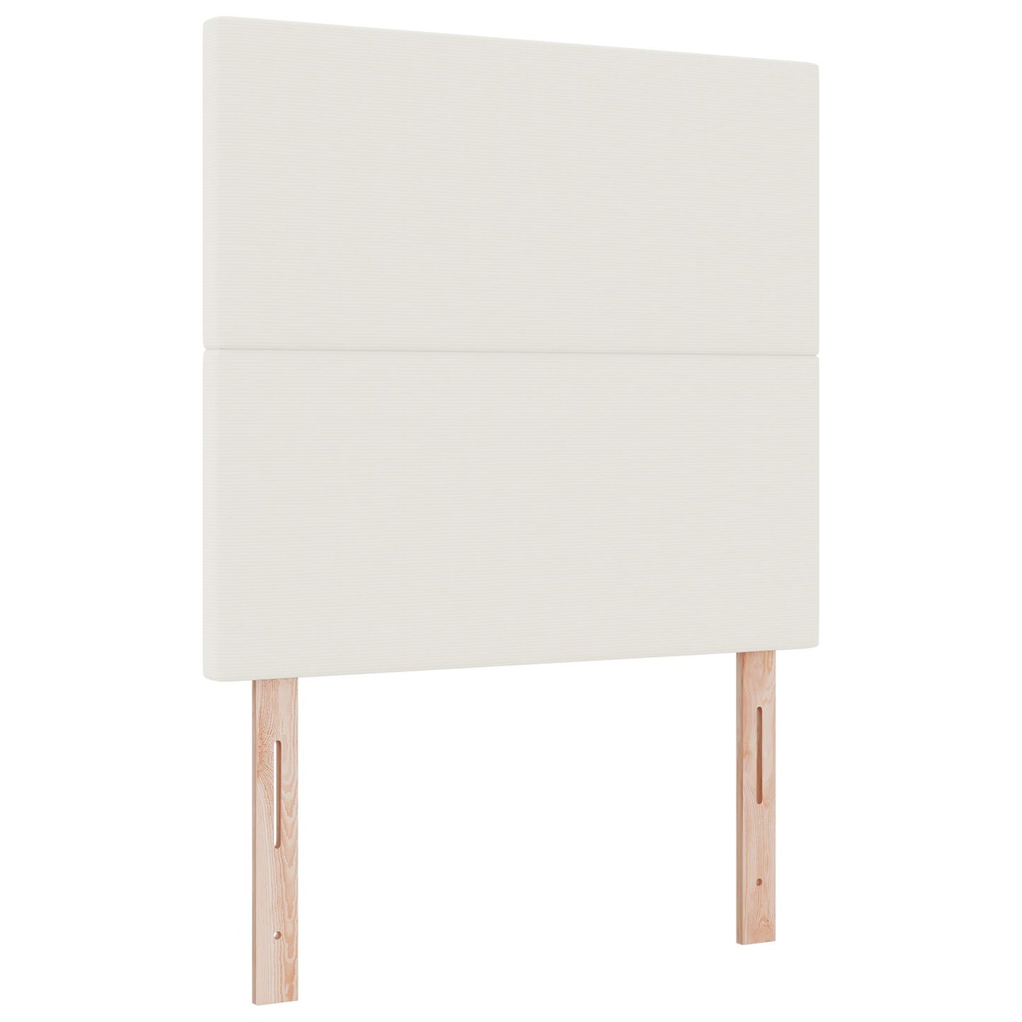 Testiera vidaXL Design Piatto Crema 90 cm Tessuto in Corduroy
