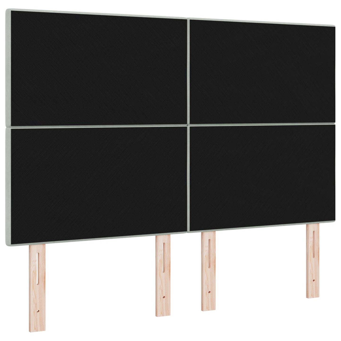 Testiera vidaXL Capitonnè Grigio Chiaro 140 cm Velluto