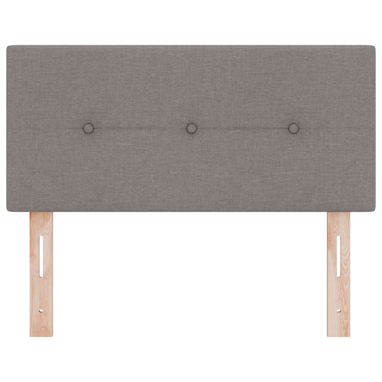 Testiera LED vidaXL con bottoni in tessuto taupe 90 cm