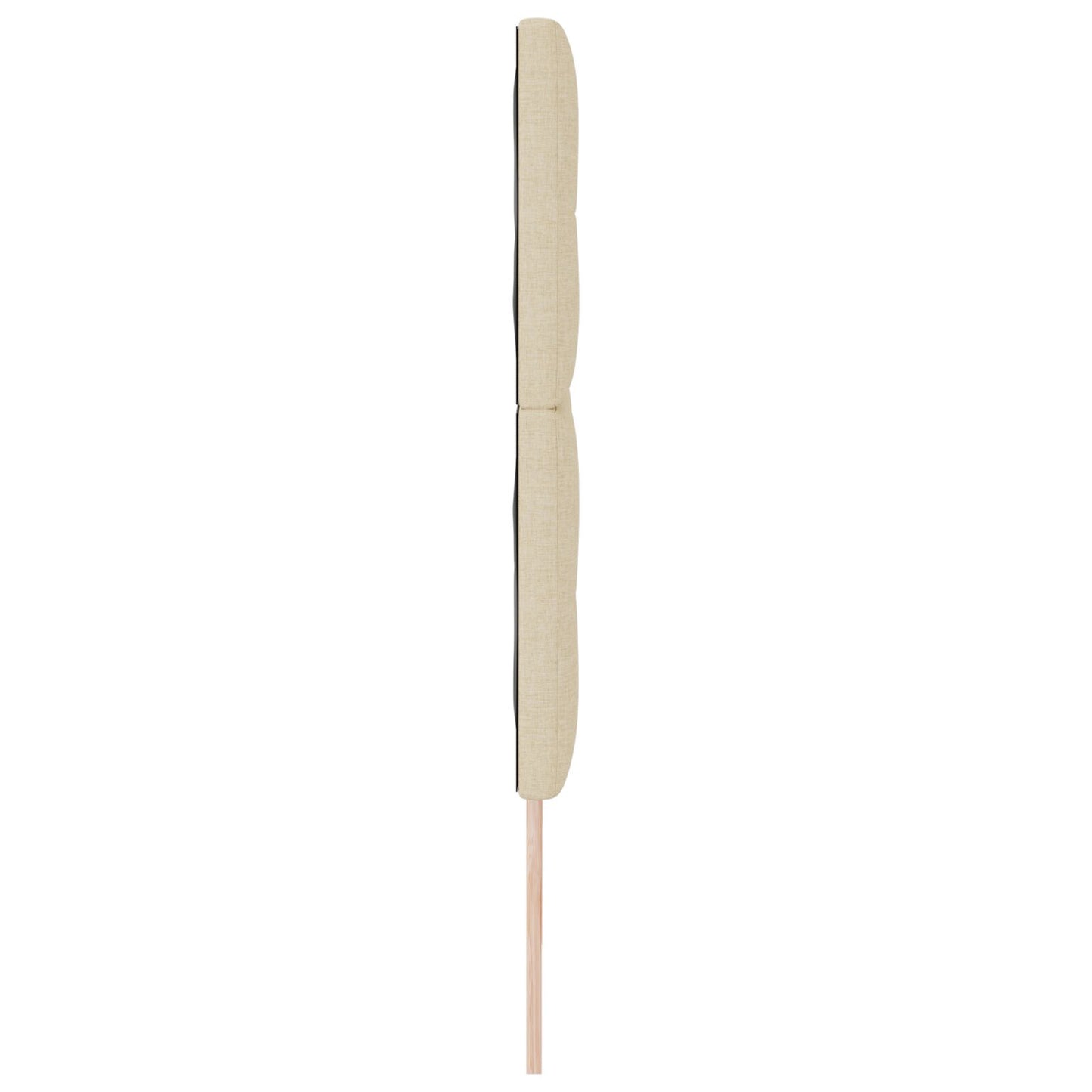 Testiera vidaXL Imbottita con Bottoni Crema 180 cm in Tessuto