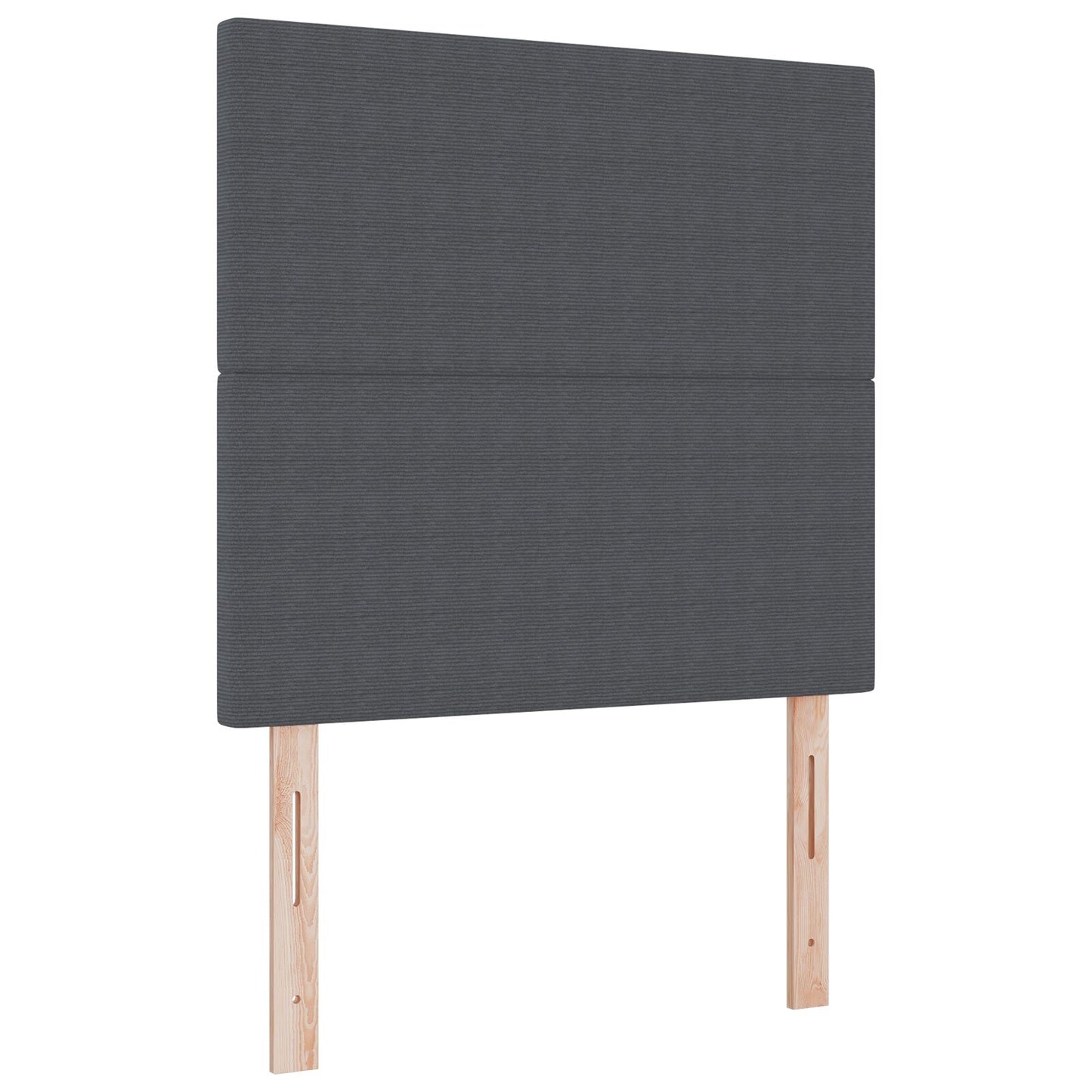 Testiera vidaXL Design Semplice Grigio Scuro 100 cm Tessuto Corduroy