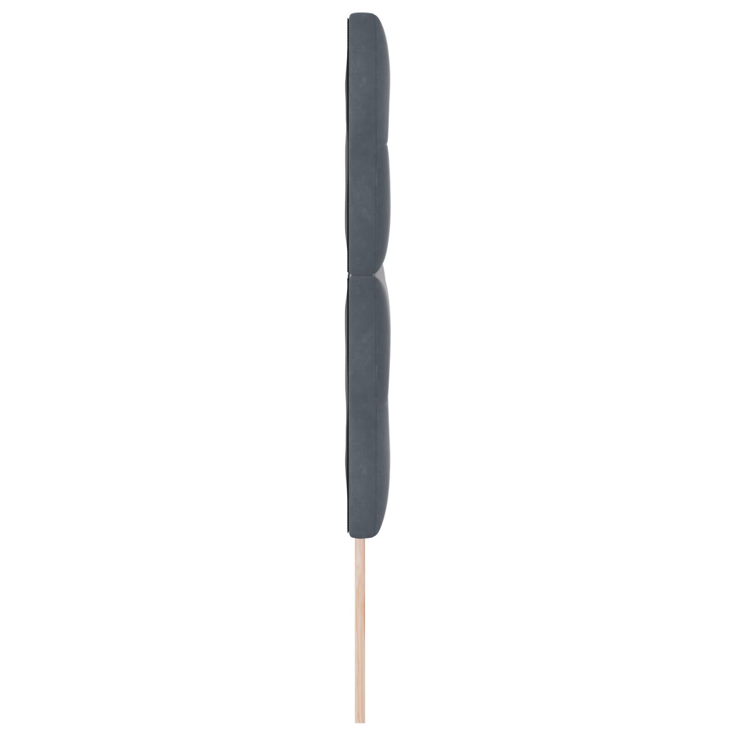 Testiera vidaXL con bottoni imbottiti grigio scuro 140 cm in velluto