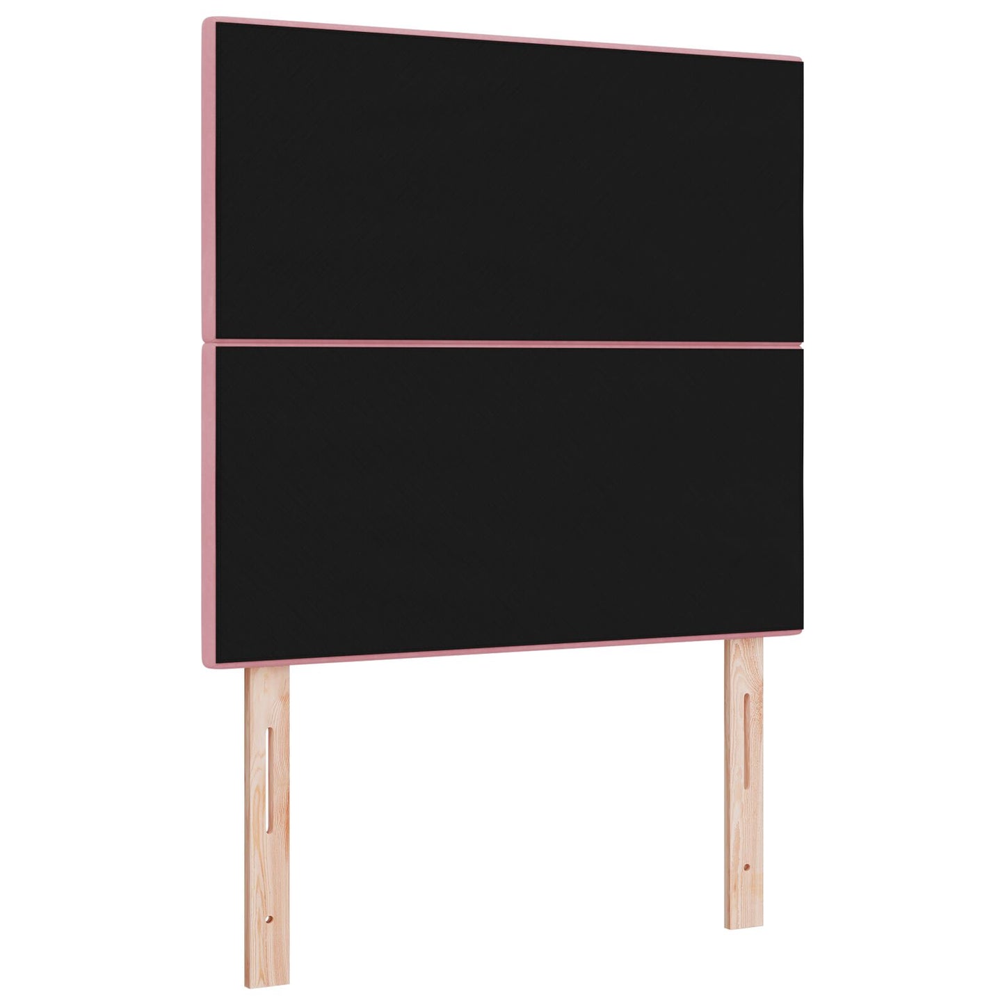 Testiera vidaXL imbottita a bottoni Rosa 90 cm in Velluto